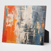 Chromatic Crossroads Abstract Digital Painting Fotoplaat (Zijkant)