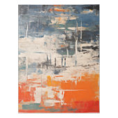 Chromatic Crossroads Abstract Digital Painting Tafelkleed (Voorkant)