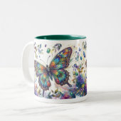 chromatic flight Mug Tweekleurige Koffiemok (Voorkant links)