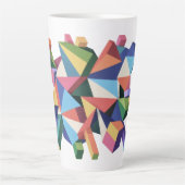 Chromatic Fragment Field Latte Mok (Voorkant)