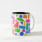 Chromatic Geometry Tweekleurige Koffiemok (Voorkant rechts)