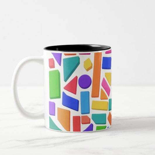 Chromatic Geometry Tweekleurige Koffiemok (Links)