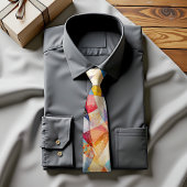 Chromatic Harmony Abstract Art Stropdas