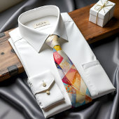 Chromatic Harmony Abstract Art Stropdas