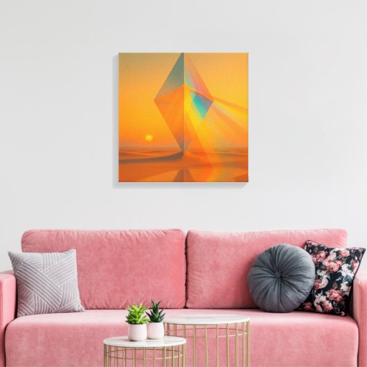 Chromatic Horizon Canvas Print (Insitu (Woonkamer))