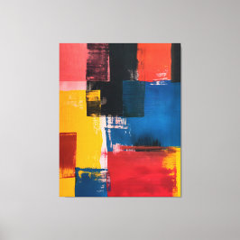 Chromatic Intersections Canvas Afdruk