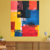 Chromatic Intersections Canvas Afdruk (Insitu (Woonkamer))