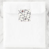 Chromatic Intersections Vierkante Sticker (Tas)