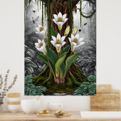 Chromatic Lily Symphony Poster (Keuken)
