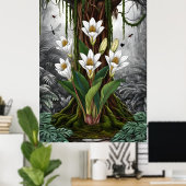 Chromatic Lily Symphony Poster (Thuiskantoor)