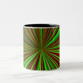  Chromatic Radialburst Mug Tweekleurige Koffiemok (Center)