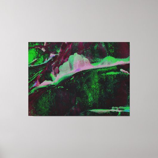 Chromatic Ridge Abstraction Canvas Afdruk (Voorkant)