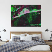 Chromatic Ridge Abstraction Canvas Afdruk (Insitu (Slaapkamer))