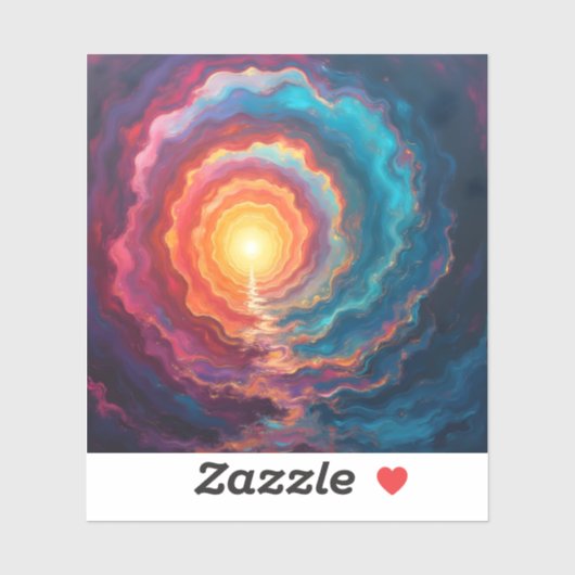 Chromatic Singularity - Square Vinyl Sticker (Vel)