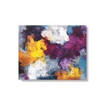 Chromatic Streak Abstract Canvas Wall Art