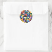Chromatic Structure Ronde Sticker (Tas)