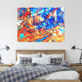 Chromatic Terrain Abstraction Canvas Afdruk (Insitu (Slaapkamer))