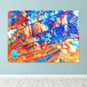 Chromatic Terrain Abstraction Canvas Afdruk (Insitu (Houten vloer))
