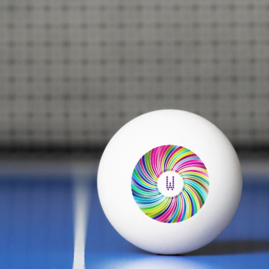 Chromatic Vortex Ping Pong Ball (Net)