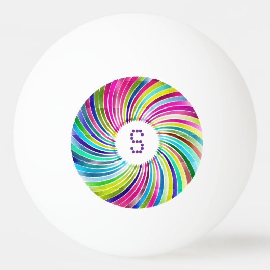 Chromatic Vortex Ping Pong Ball (Achterkant)