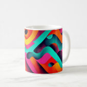 Chromatic Waves – Abstract Art Mug Koffiemok (Voorkant rechts)