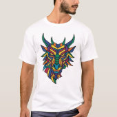 Chromatisch Beest De Gehoornde Bewaker T-Shirt  Ge (Voorkant)