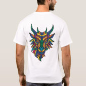 Chromatisch Beest De Gehoornde Bewaker T-Shirt  Ge (Achterkant)
