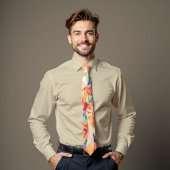 Chromatisch Crescendo Abstract Art Stropdas