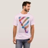 "Chromatisch DNA: Mannen T-shirt (Voorkant volledig)