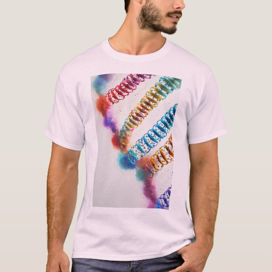 "Chromatisch DNA: Mannen T-shirt (Voorkant)