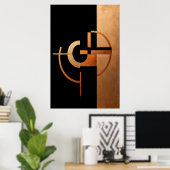 Chromatisch evenwicht gevoel van harmonie poster (Thuiskantoor)