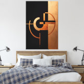 Chromatisch evenwichtsgevoel van harmonie canvas afdruk (Insitu (Slaapkamer))