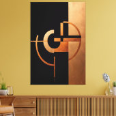 Chromatisch evenwichtsgevoel van harmonie canvas afdruk (Insitu (Woonkamer))