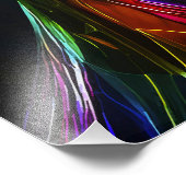 Chromatisch Farbige Glas-Geisha im Kontrast Foto Afdruk (Hoek)