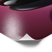 Chromatisch farbige Glaskegeln in Reflexion Foto Afdruk (Hoek)