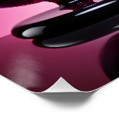 Chromatisch farbige Glaskegeln in Reflexion Perfect Poster (Hoek)