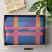 chromatisch geometrisch donker verloop rood marine tissuepapier (Geschenk)