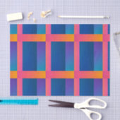 chromatisch geometrisch donker verloop rood marine tissuepapier (Craft)