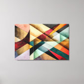 Chromatisch Geometrisch Mozaïek Canvas Afdruk (Voorkant)