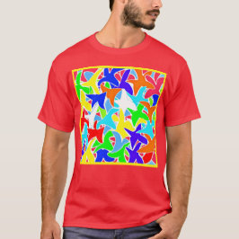 Chromatisch kunstpatroon t-shirt