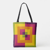 chromatisch labyrint tote bag (Achterkant)