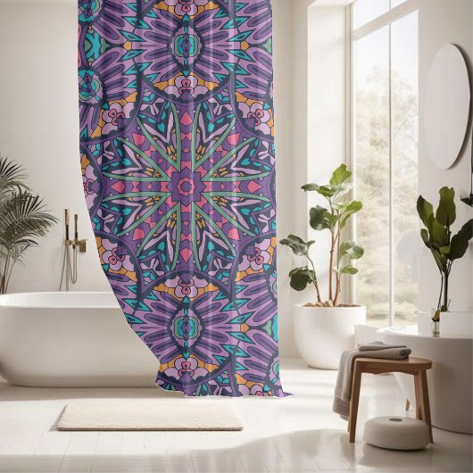 Chromatisch Orb-ontwerp Douchegordijn