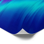 Chromatische Beweging Levendig Abstracte Poster (Hoek)
