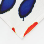 Chromatische bladherhaling fleece deken (Hoek)