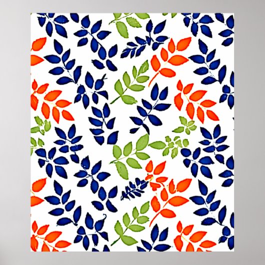 Chromatische bladherhaling poster (Voorkant)