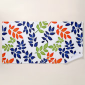 Chromatische bladherhaling strandlaken (Voorkant)