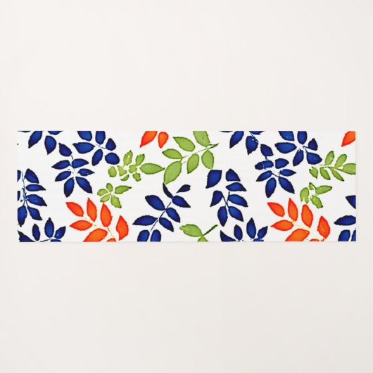 Chromatische bladherhaling yogamat (Achterkant (horizontaal))