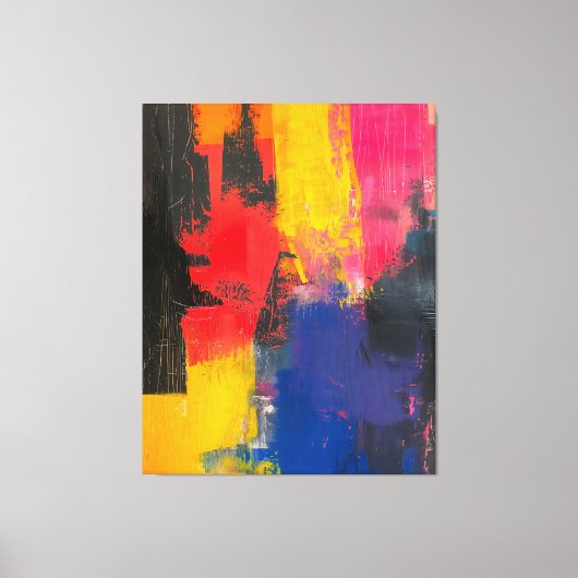 Chromatische breuklijn canvas afdruk (Voorkant)