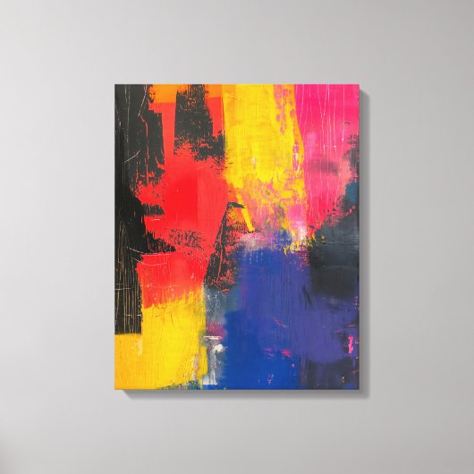 Chromatische breuklijn canvas afdruk (Voorkant)