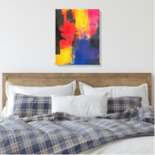 Chromatische breuklijn canvas afdruk (Insitu (Slaapkamer))